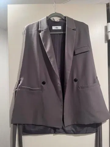 Lisse 그레이 더블 버튼 베스트