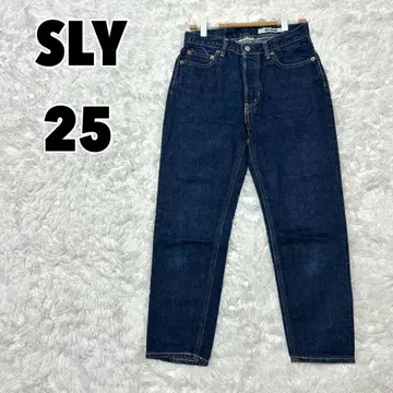 SLY (25) 데님 청바지 버튼 플라이