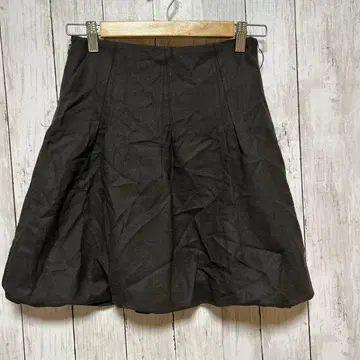 INGNI 브라운 벌룬 미니 기장 스커트 [ S ]