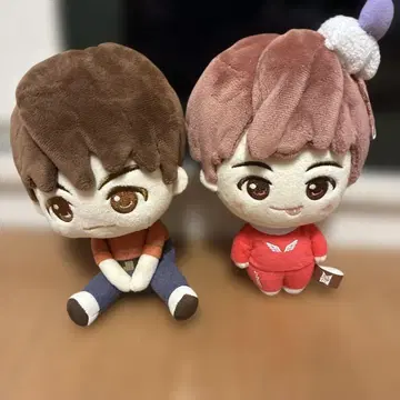 BTS 봉제 인형 마스코트 2체 세트