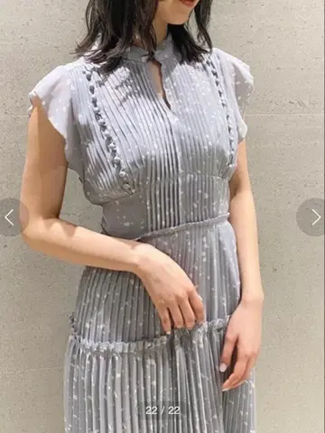 SNIDEL 플리츠 롱 원피스