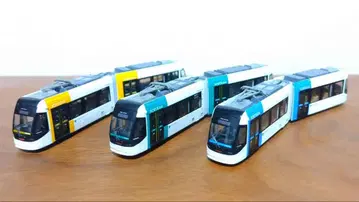 도야마 라이트 레일 TLR0600형 철도 컬렉션 3개 세트 동력 포함