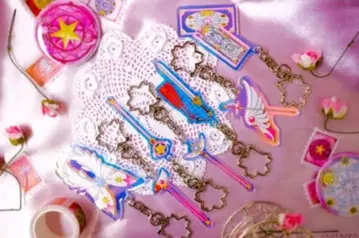 카드캡터 사쿠라 아크릴 체인 BOX 오로라 PARCO 전