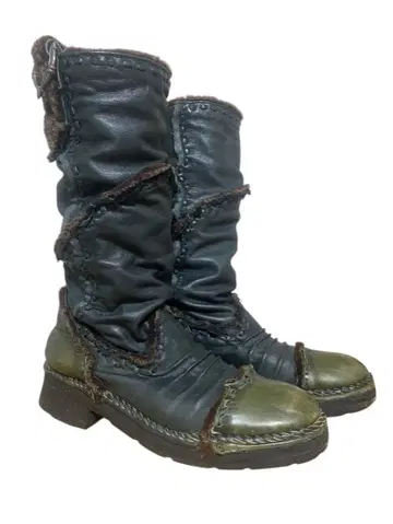 14th Addiction 천연 가죽 부츠