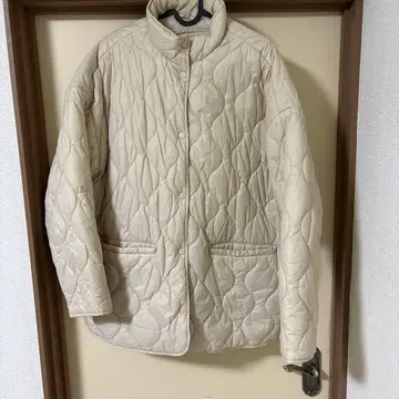 GAP 아이보리 보아 퀼팅 자켓 L 사이즈