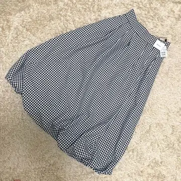 [ 새상품급 ] FENNEL 깅엄 체크 벌룬 스커트 일본제 9호