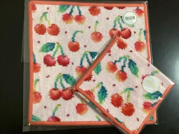 페이러 체리 도트 손수건 손수건 파우치 세트