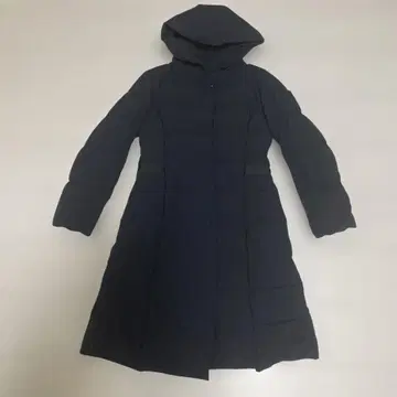 오토 네이비 후드 부착 다운 자켓