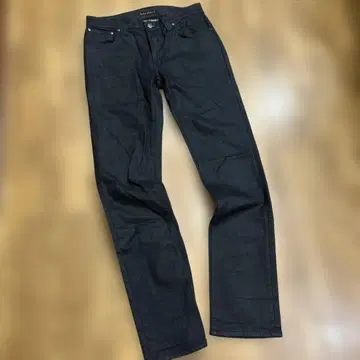 Naked & Famous 블랙 데님 스트레이트 팬츠