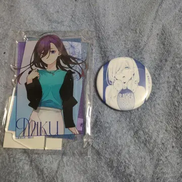 나카노 미쿠 아크릴 스탠드 최애 캔뱃지 세트