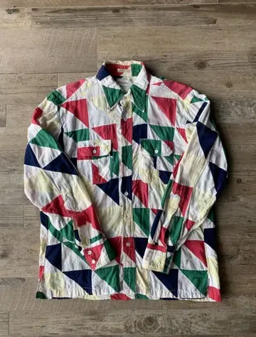 70s Hathaway 패치워크 셔츠