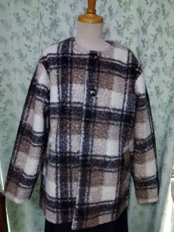 [ 새상품 ] SUPER HAKKA 체크 무늬 자켓