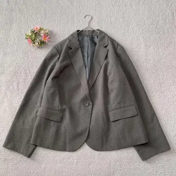 [니센] 테일러드 자켓 그레이 42ABR130 빅 사이즈