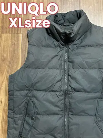 306 유니클로 다운 베스트 남성용 XL 블랙 집업