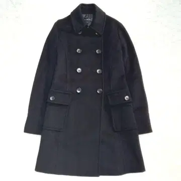 유나이티드 애로우즈 그린 라벨 릴랙싱 울 코트 미들 기장 블랙