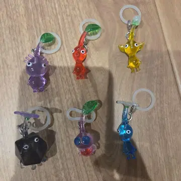 피크민 가챠가챠 표식 액세서리 6개 세트