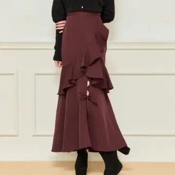 [ apres jour ] 레이스업 리본 스커트