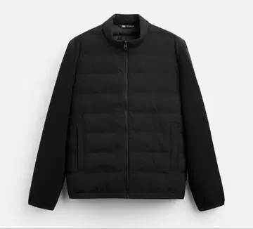 ZARA 콤비 퍼프 자켓