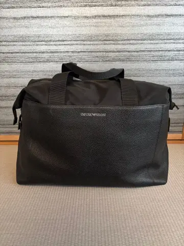 엠포리오 아르마니 블랙 보스턴 백 EMPORIO ARMANI