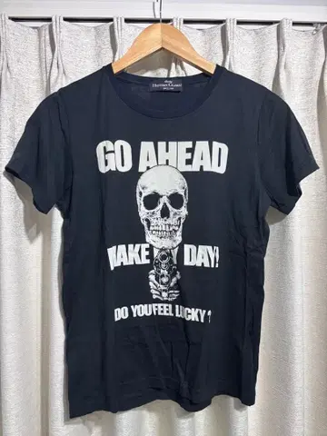 HYSTERIC 스컬 디자인 반팔 T셔츠