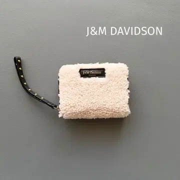 [ 제이앤엠 데이비드슨 ] 접이식 지갑 크림 보아 지갑