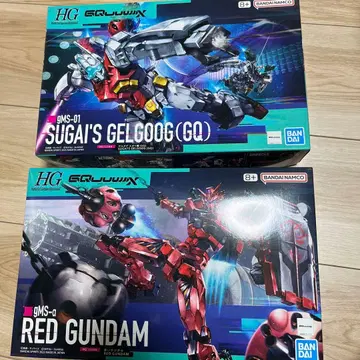 HG 겔구그 (GQ) & 빨간색 건담 세트