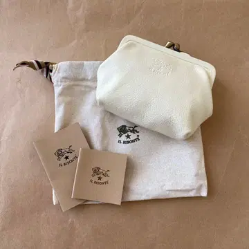 코인 케이스 동전 지갑 가마구치 파우치 미니 지갑 화이트