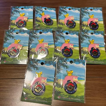 로고 핀즈 피카츄 야돈 10개 포켓몬 센터 카가와 한정판