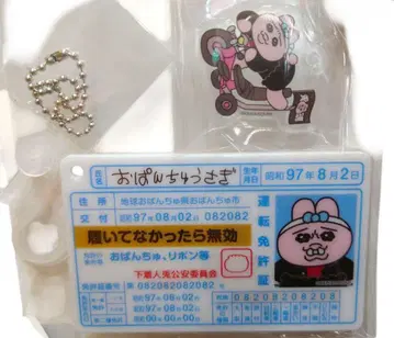 빤쮸토끼 나메우사 양키 리본 아크릴 키링