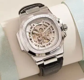 LONGLUX 자동 와인딩 손목시계 스켈레톤