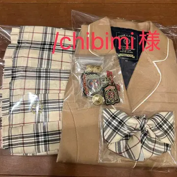 chibimi 님 포멀 슈트 베이지 체크 무늬