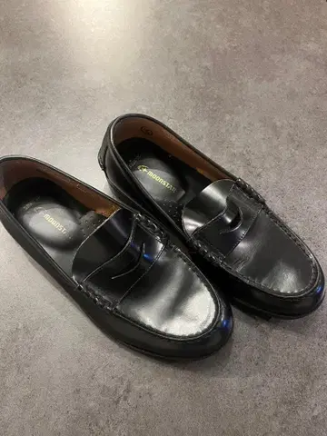 블랙 로퍼 25.0 인조 가죽