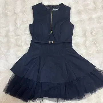 ROBE de FLEURS 미니 드레스 네이비 S