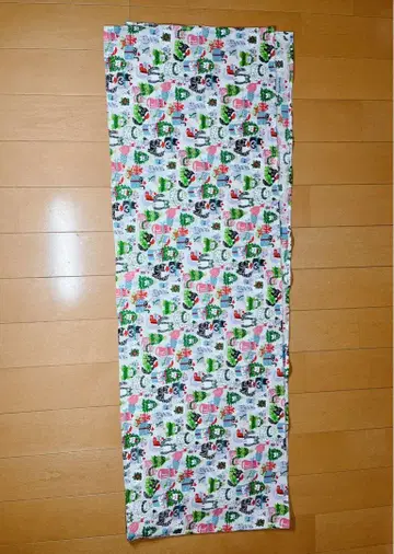 오비 장식 천과 장식용 깃 세트. 크리스마스 패턴.