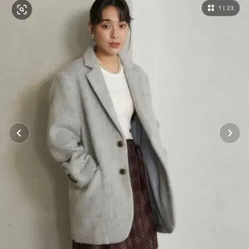 FREAK'S STORE The Yarn 샤기 체스터 코트