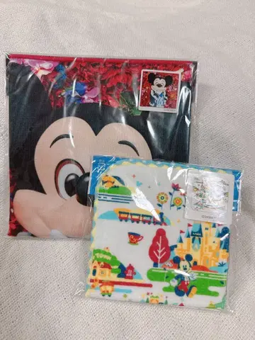 미키마우스 타월 손수건 세트