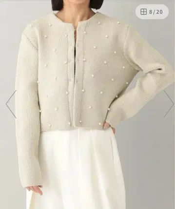 아파트 바이 로리즈 펄 포함 숏 가디건 apart by