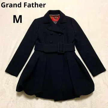 [ Grand Father ] 울 코트 벨트 포함 벌룬 밑단