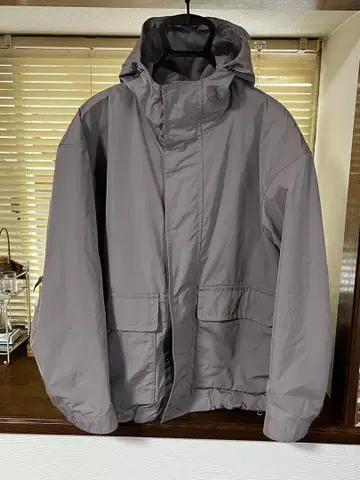 유니클로 플러스j 오버 사이즈 마운틴 후드티