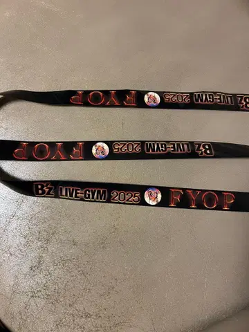 B'z LIVE-GYM 2025 FYOP 은색 테이프 2개