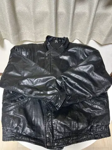 주말 특가 영국산 램 가죽 가죽 자켓 블랙