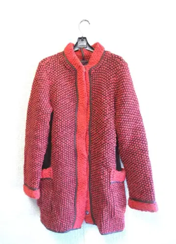 HIROKOBIS/히로코비스 오렌지 니트 긴팔 가디건