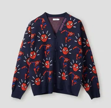 그라니프 스파이더맨 자카드 가디건
