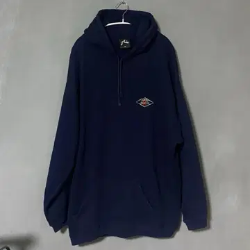90s USA제 RUSTY 빈티지 후드티 XL 네이비 자수 로고