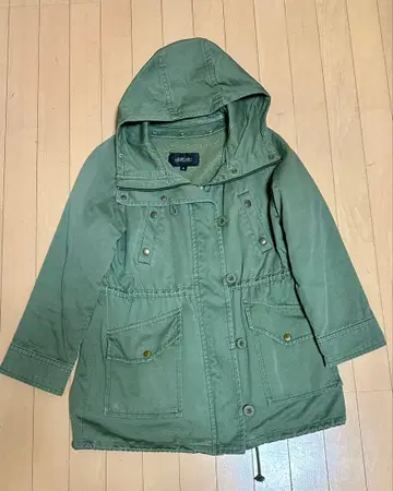 질 스튜어트 올리브 그린 모즈 코트 S