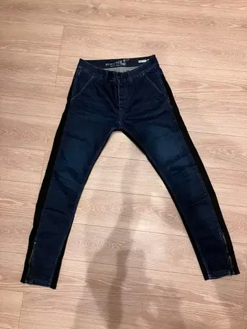 we are replay 다크 블루 데님 블랙 사이드 라인