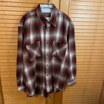 옴브레 체크 셔츠 플란넬 PENNY WORTH