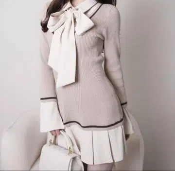 셔츠 도킹 플리츠 원피스