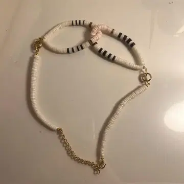 스트라이프 비즈 목걸이