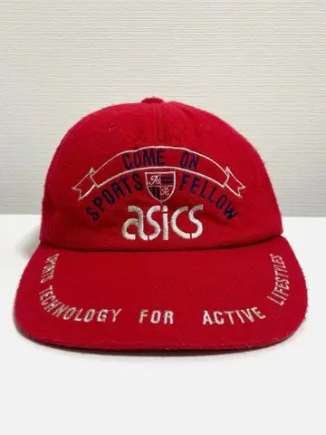 asics 빨간색 캡 M 사이즈